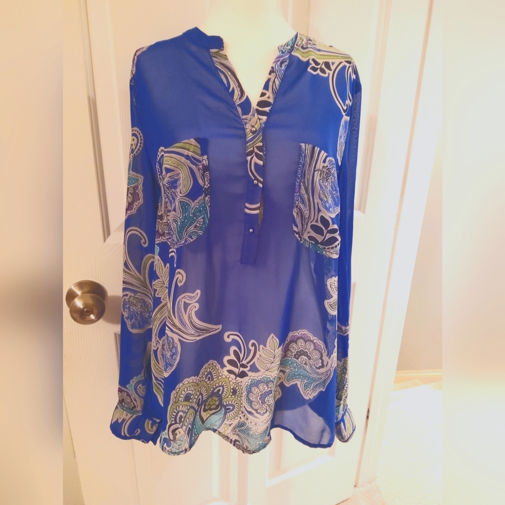 🌷DRESSBARN paisley Blouse S